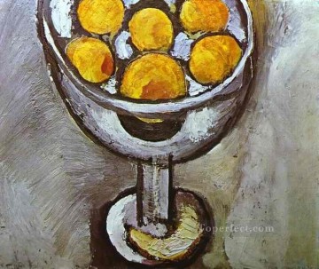 Fauvismo Painting - Un jarrón con naranjas Fauvismo